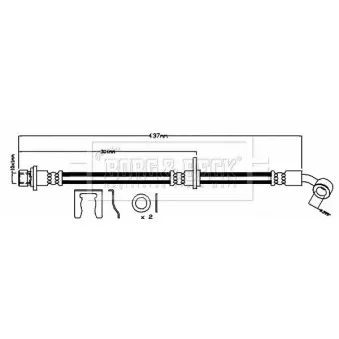 Flexible de frein BORG & BECK BBH7990