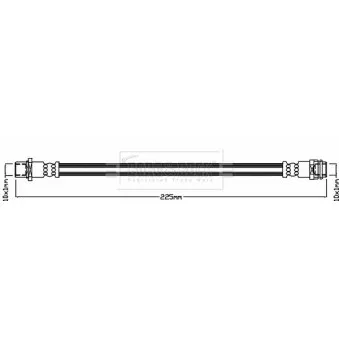 Flexible de frein BORG & BECK BBH7993