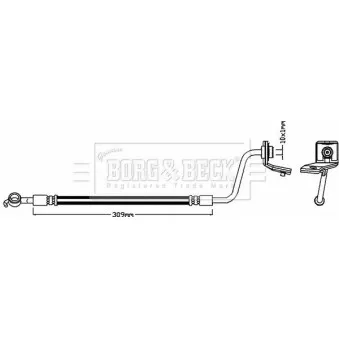 Flexible de frein BORG & BECK BBH7995