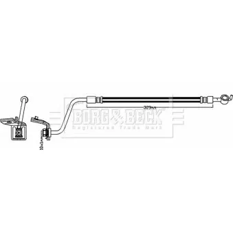 Flexible de frein BORG & BECK BBH7996