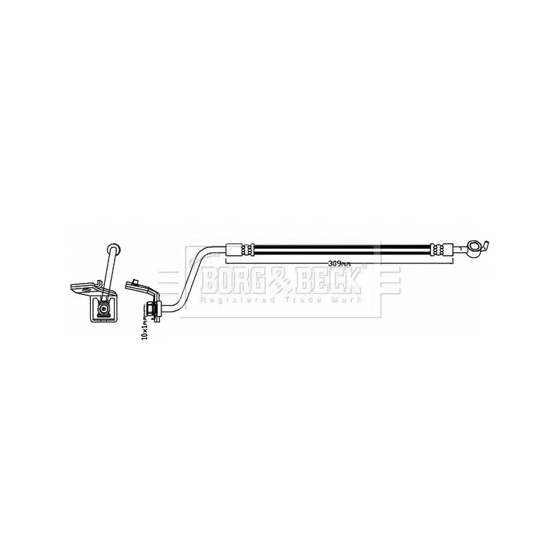 Flexible de frein BORG & BECK BBH7996