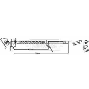 Flexible de frein BORG & BECK BBH7998