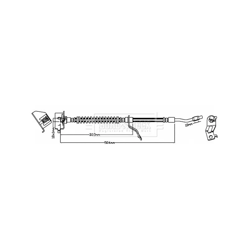 Flexible de frein BORG & BECK BBH7998