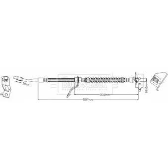 Flexible de frein BORG & BECK BBH7999