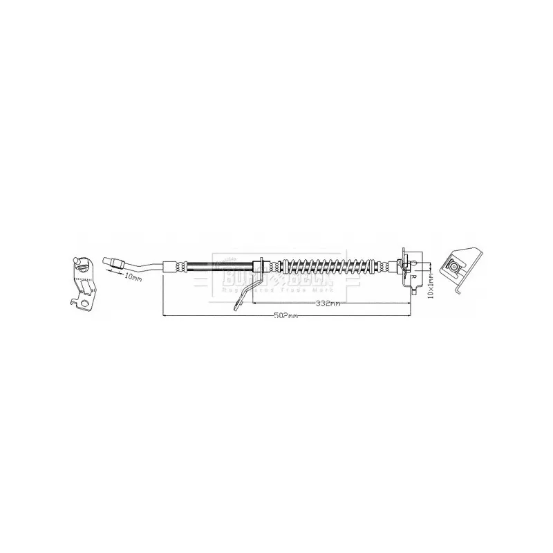 Flexible de frein BORG & BECK BBH7999