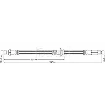 Flexible de frein BORG & BECK BBH8002