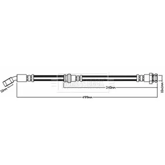 Flexible de frein BORG & BECK BBH8003