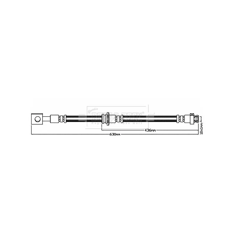 Flexible de frein BORG & BECK BBH8004