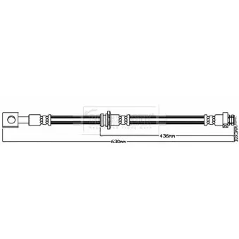 Flexible de frein BORG & BECK BBH8005