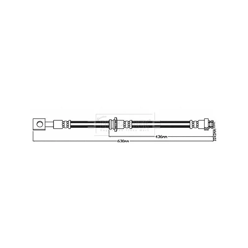 Flexible de frein BORG & BECK BBH8005