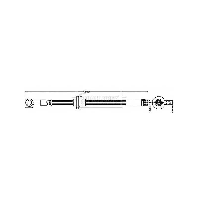Flexible de frein BORG & BECK BBH8007