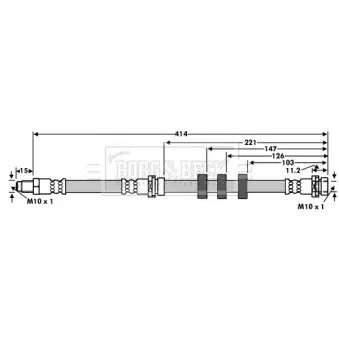 Flexible de frein BORG & BECK BBH8010