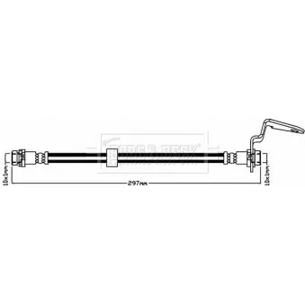 Flexible de frein BORG & BECK BBH8011