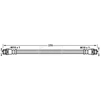 Flexible de frein BORG & BECK BBH8012