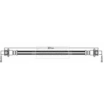 Flexible de frein BORG & BECK BBH8014