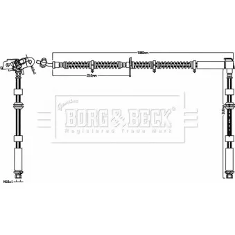Flexible de frein BORG & BECK BBH8016