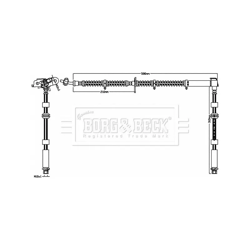Flexible de frein BORG & BECK BBH8016