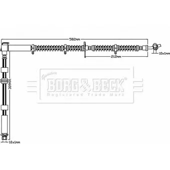 Flexible de frein BORG & BECK BBH8017