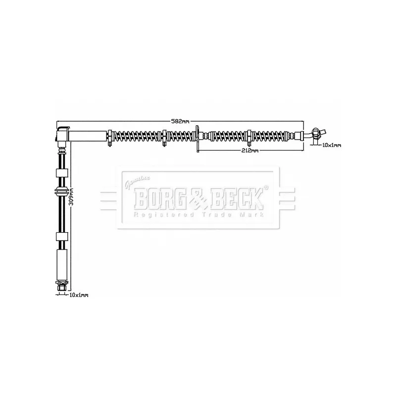 Flexible de frein BORG & BECK BBH8017