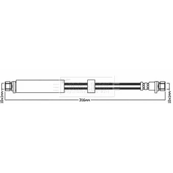 Flexible de frein BORG & BECK BBH8019