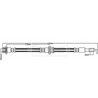 Flexible de frein BORG & BECK BBH8023