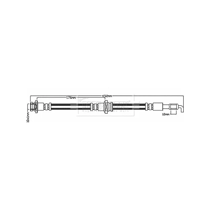 Flexible de frein BORG & BECK BBH8023
