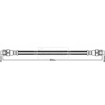 Flexible de frein BORG & BECK BBH8024