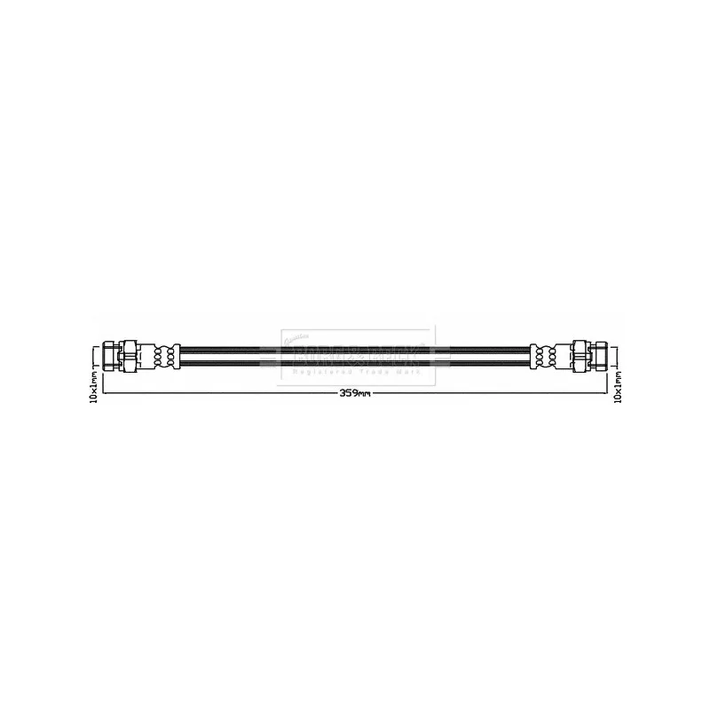 Flexible de frein BORG & BECK BBH8024