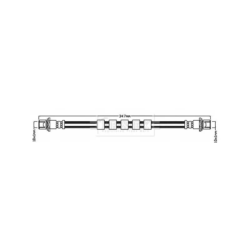 Flexible de frein BORG & BECK BBH8025