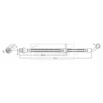 Flexible de frein BORG & BECK BBH8026