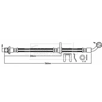 Flexible de frein BORG & BECK BBH8027