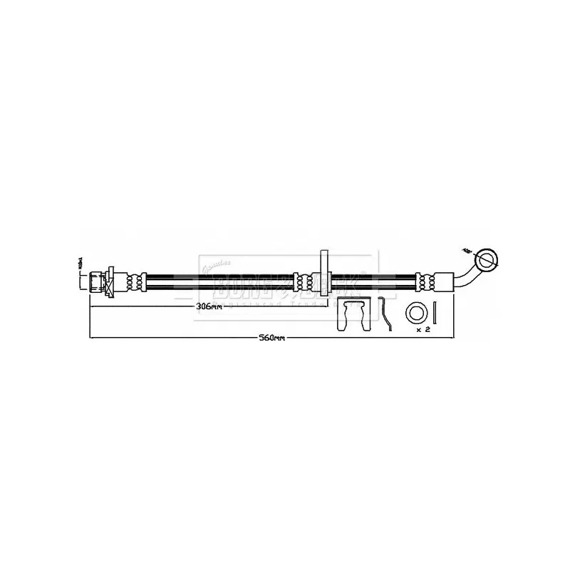 Flexible de frein BORG & BECK BBH8027