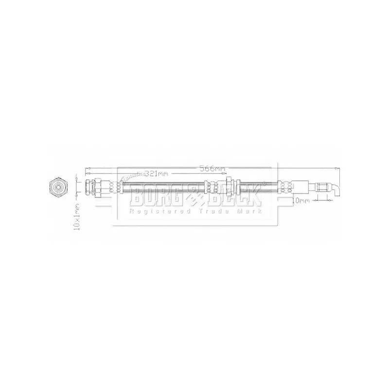 Flexible de frein BORG & BECK BBH8029