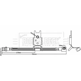 Flexible de frein BORG & BECK BBH8030
