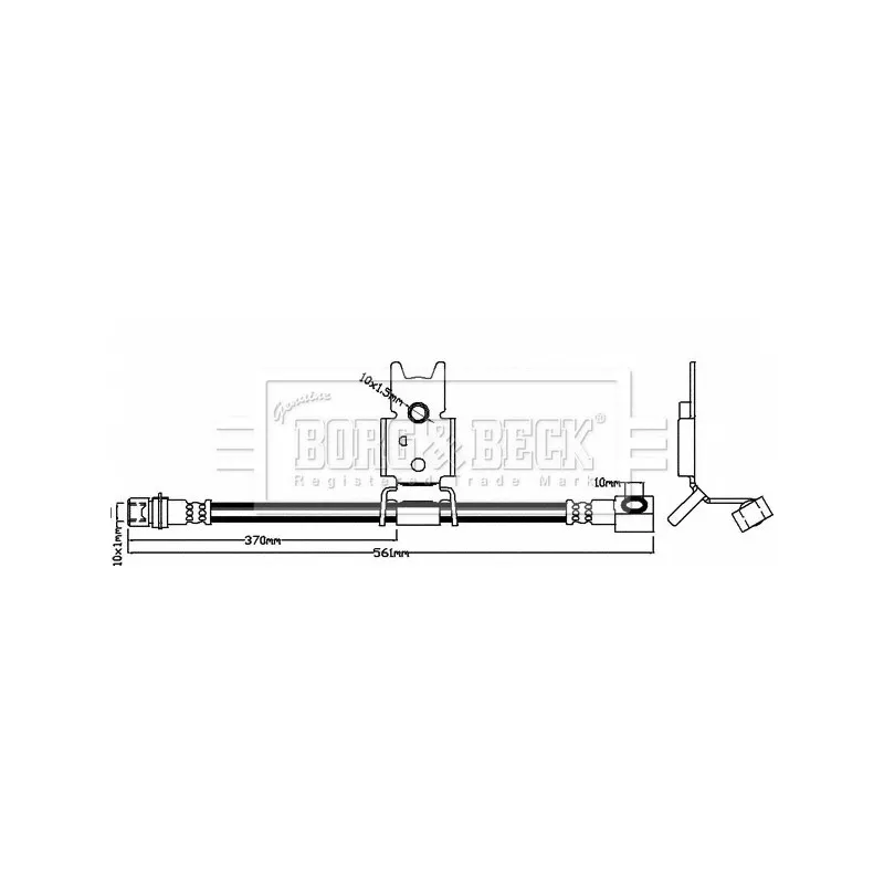 Flexible de frein BORG & BECK BBH8030