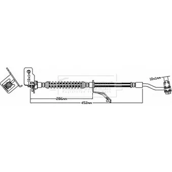 Flexible de frein BORG & BECK BBH8032
