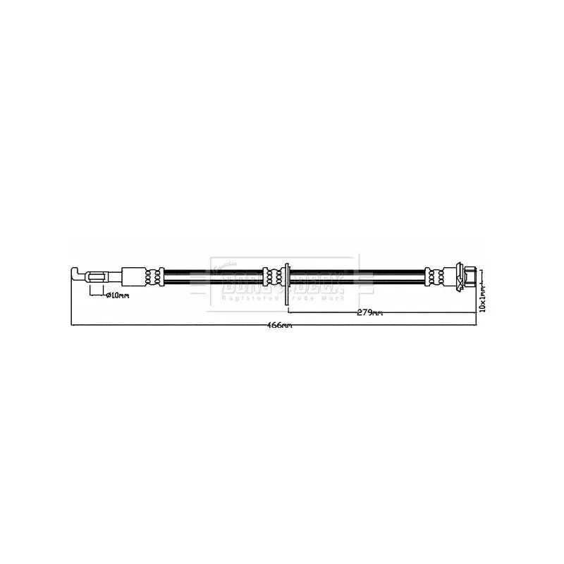 Flexible de frein BORG & BECK BBH8037