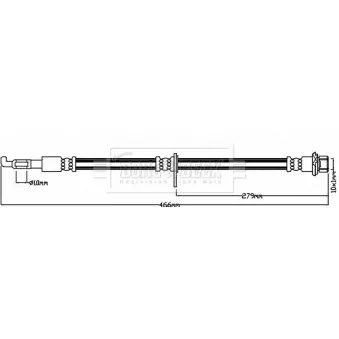 Flexible de frein BORG & BECK BBH8038