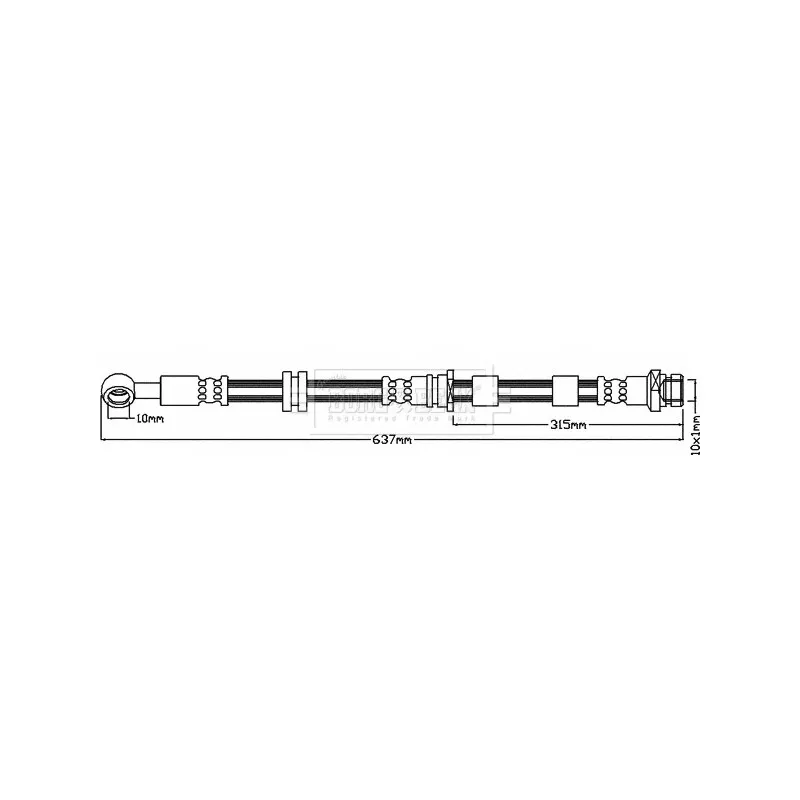 Flexible de frein BORG & BECK BBH8039