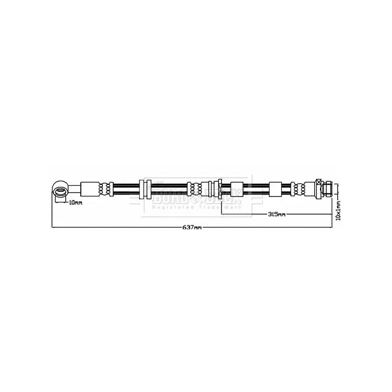 Flexible de frein BORG & BECK BBH8040