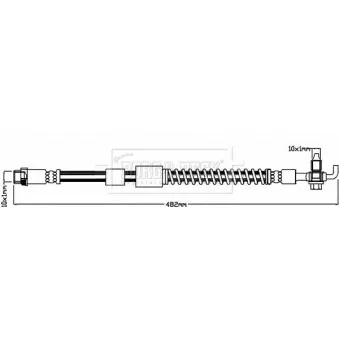 Flexible de frein BORG & BECK BBH8041