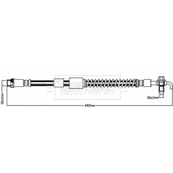 Flexible de frein BORG & BECK BBH8042