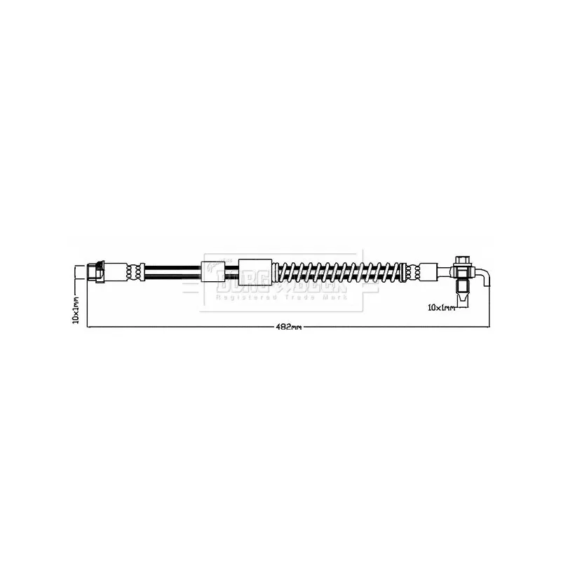 Flexible de frein BORG & BECK BBH8042