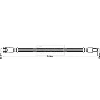 Flexible de frein BORG & BECK BBH8043