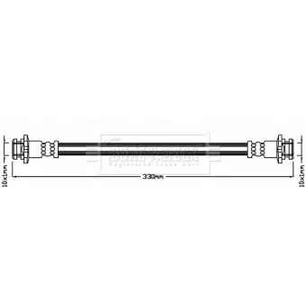 Flexible de frein BORG & BECK BBH8046