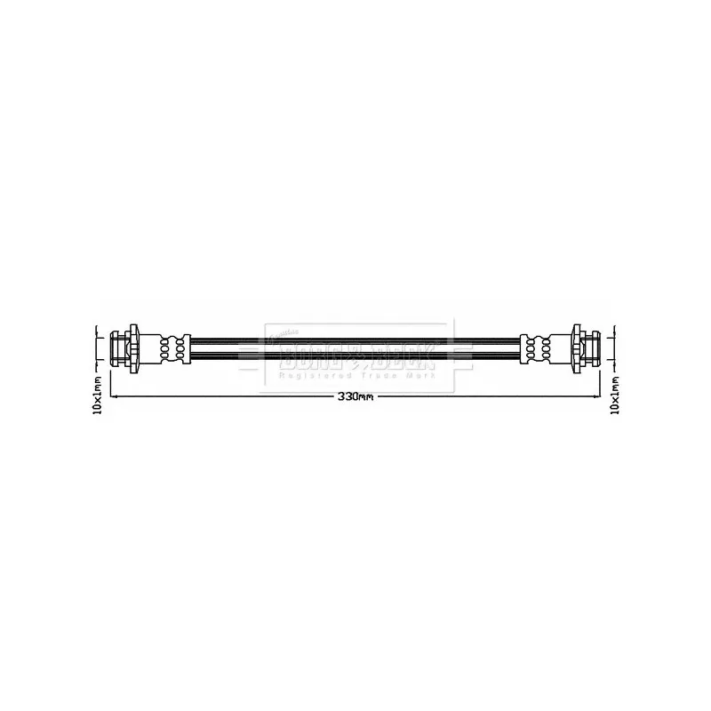 Flexible de frein BORG & BECK BBH8046