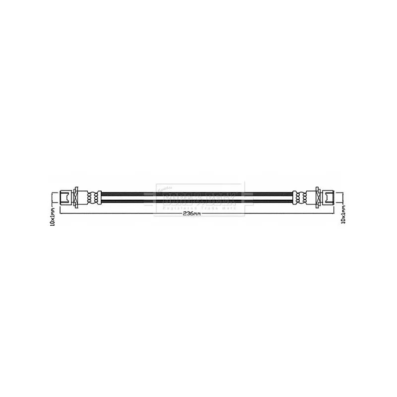 Flexible de frein BORG & BECK BBH8048