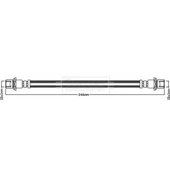 Flexible de frein BORG & BECK BBH8049