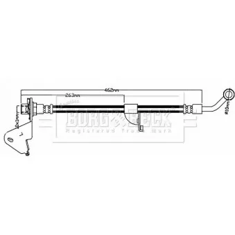 Flexible de frein BORG & BECK BBH8050