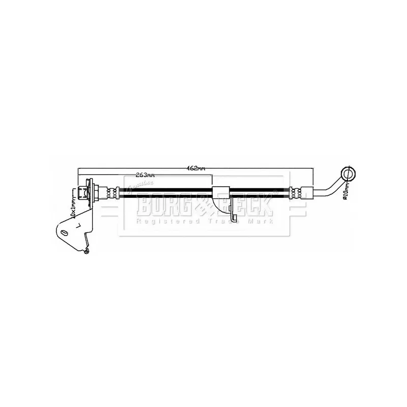 Flexible de frein BORG & BECK BBH8050